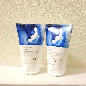 2* 25ml Vor rhythm of the rain hair masque& scalp detox